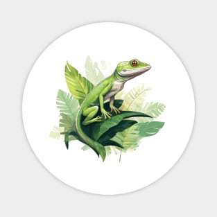 Green Anole Magnet